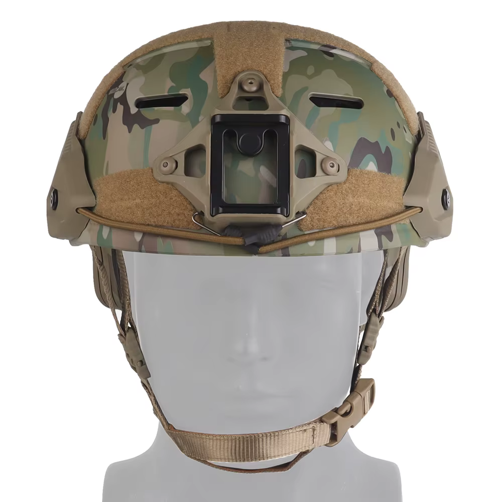 Casco MK táctico transpirable para Airsoft, caza y paintball camuflado - imagen 4