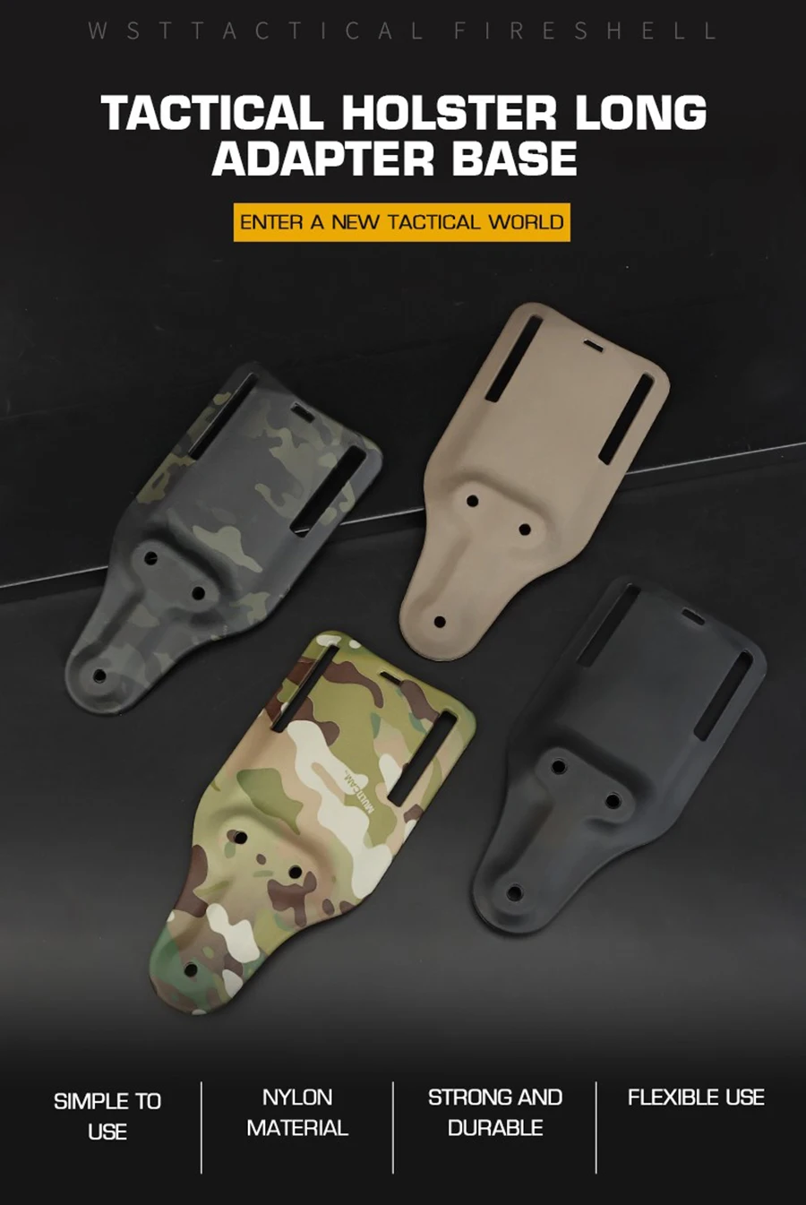 Plataforma táctica con funda kydex