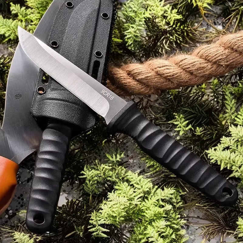 Cuchillo deshuesar acero inoxidable 5Cr15Mov con funda pesca camping - imagen 4
