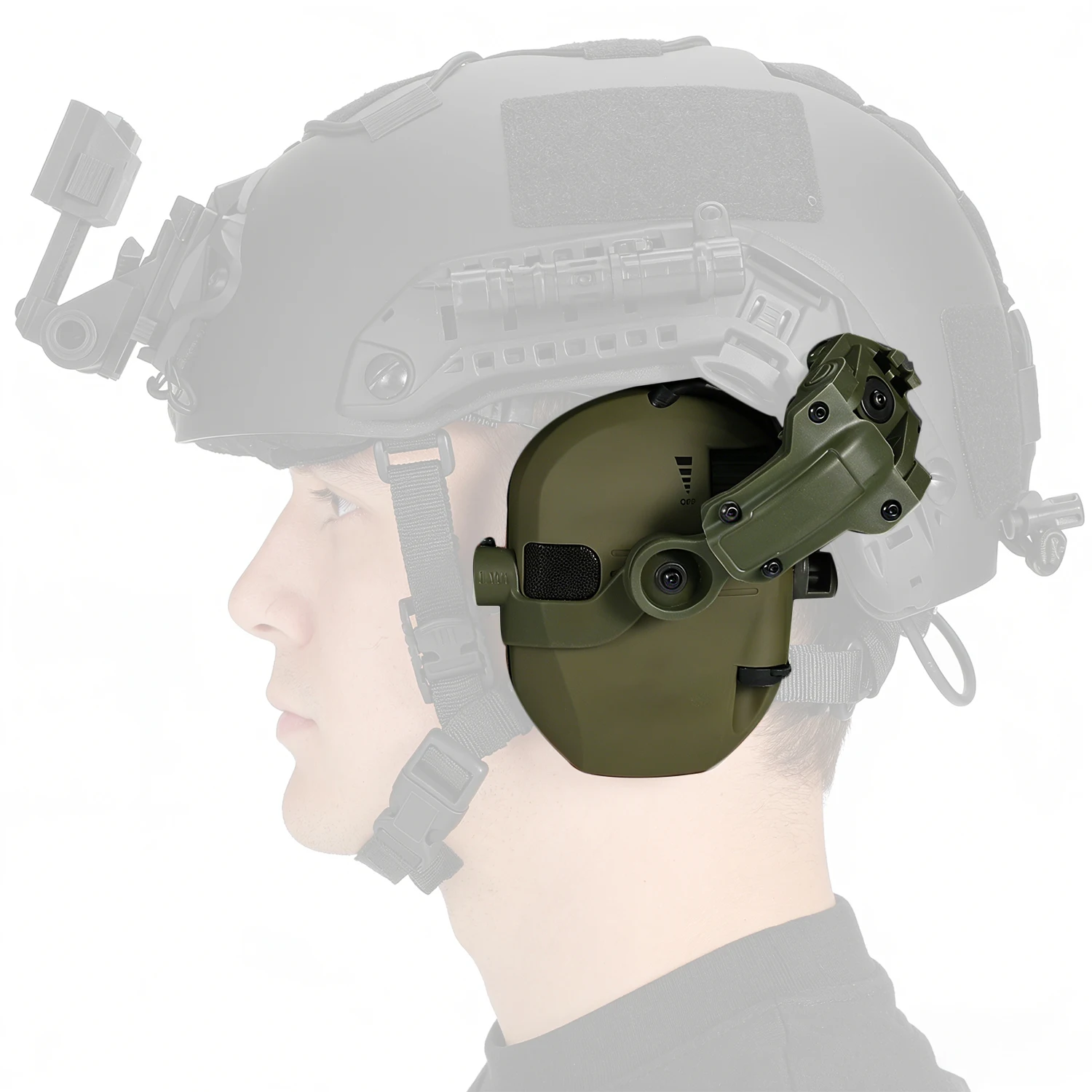 Auriculares tácticos para casco con cancelación activa de ruido - imagen 3