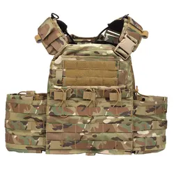 Chaleco táctico porta placas CPC con sistema MOLLE resistente