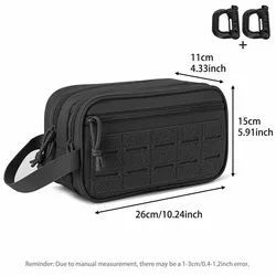 Bolsa táctica de cintura multicompartimento doble cremallera