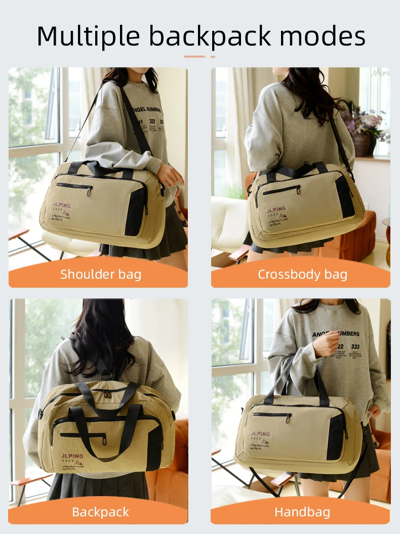 Mochila con separación seco y húmedo abierta