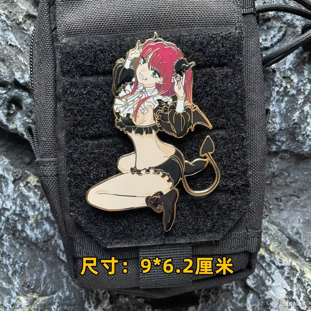 Parche metálico esmaltado Kitagawa Umi Yume para mochila táctica MOLLE - imagen 5