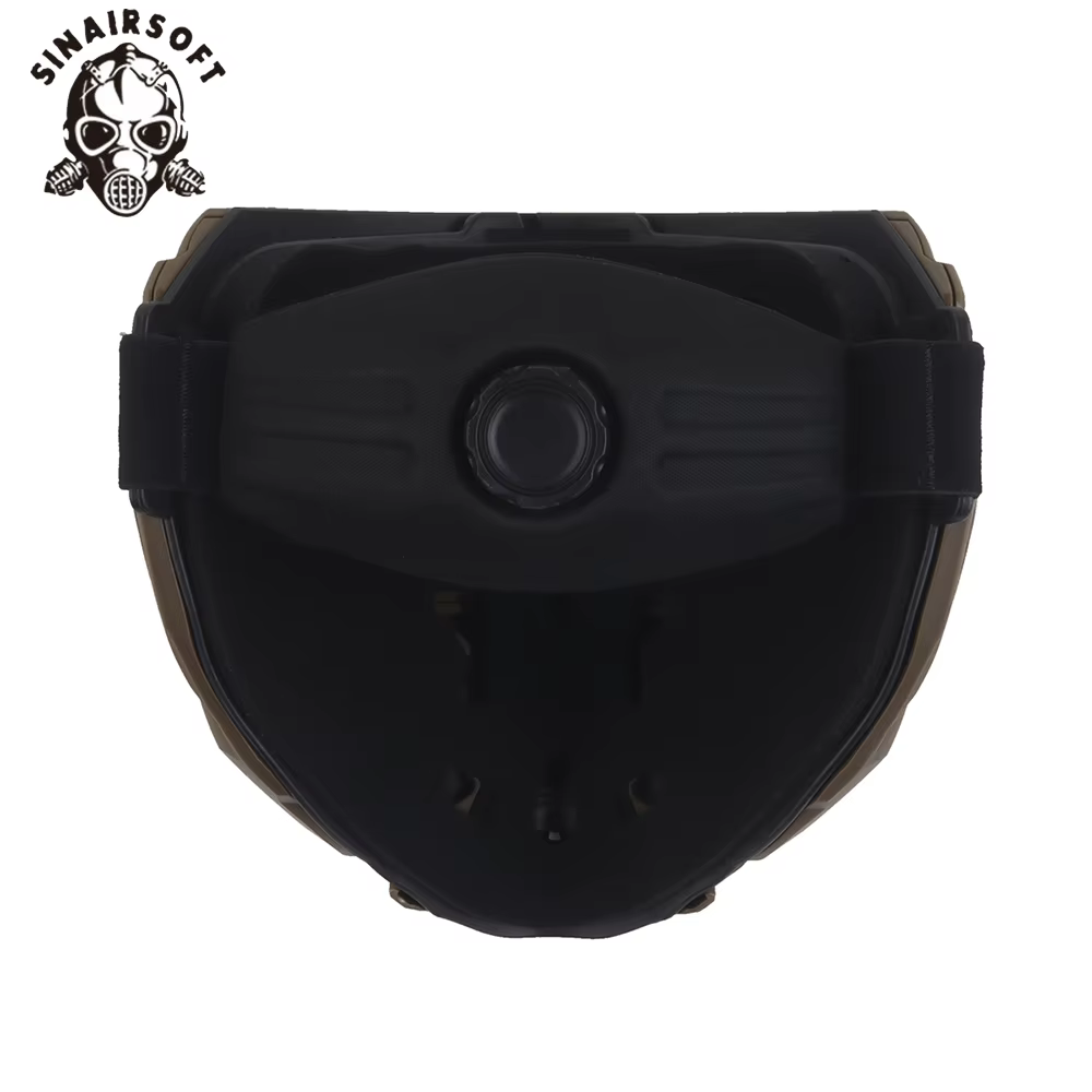 SINAIRSOFT máscara táctica airsoft con visor ajustable y correa - imagen 3