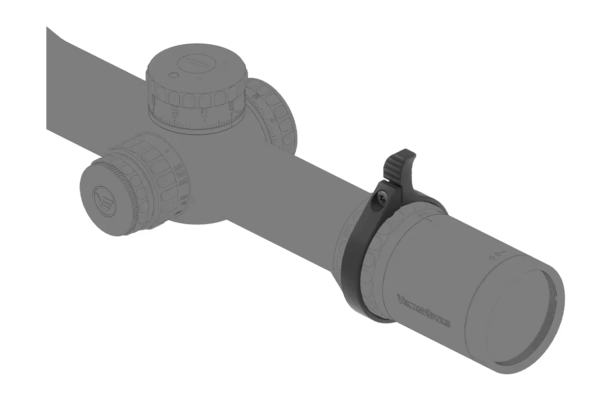 Perspectiva del conjunto montado sobre el rifle