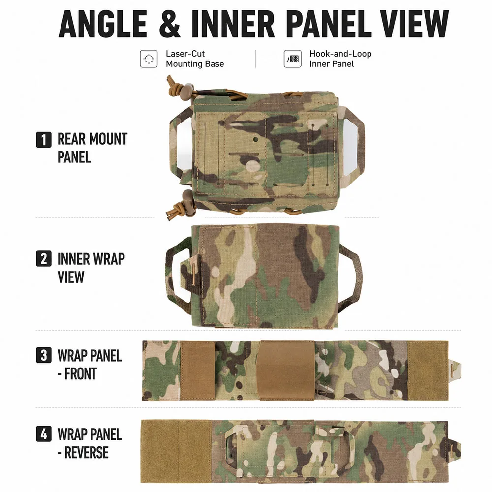 Bolsa IFAK Táctica Modular MOLLE – Kit Primeros Auxilios con Liberación Rápida - imagen 5