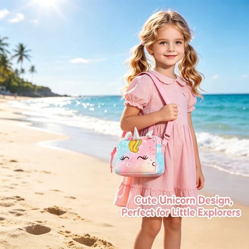 Bolso bandolera felpa unicornio tie-dye – Para niñas - imagen 2