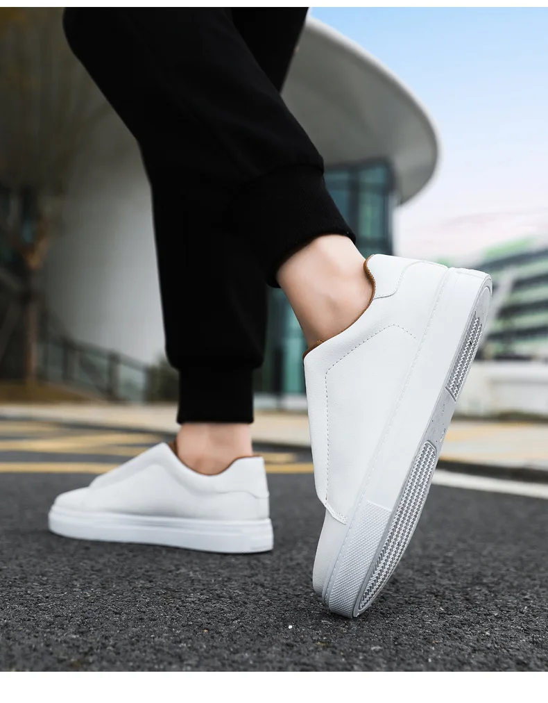 Zapatillas de lona sin cordones para hombre – Ligeras estilo skate - imagen 5