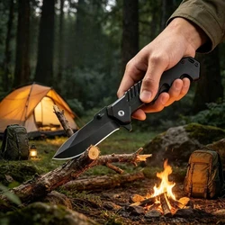 Cuchillo de bolsillo multiusos acero inoxidable para camping