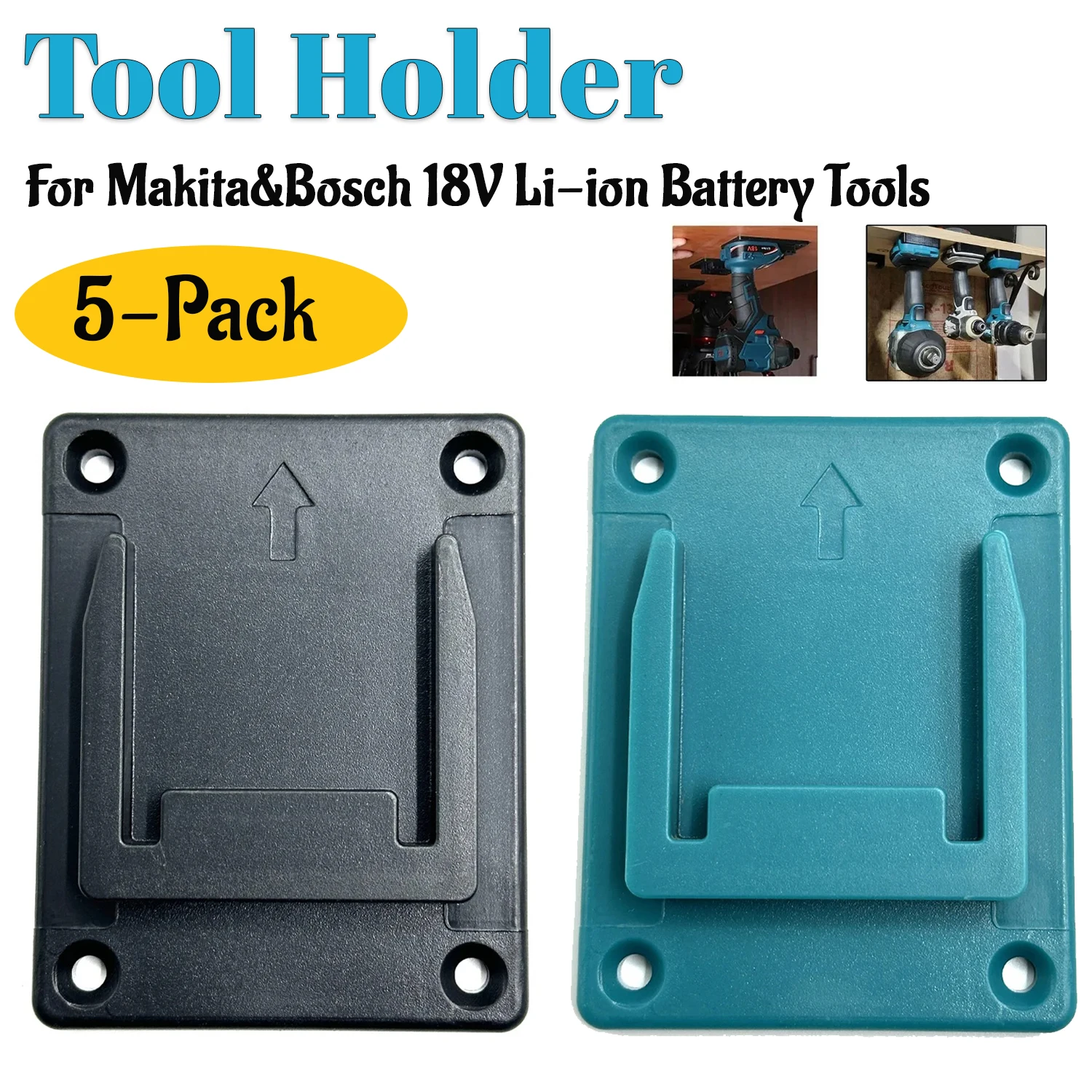 Soporte de pared para taladro Makita/Bosch 18V, organizador - imagen 3