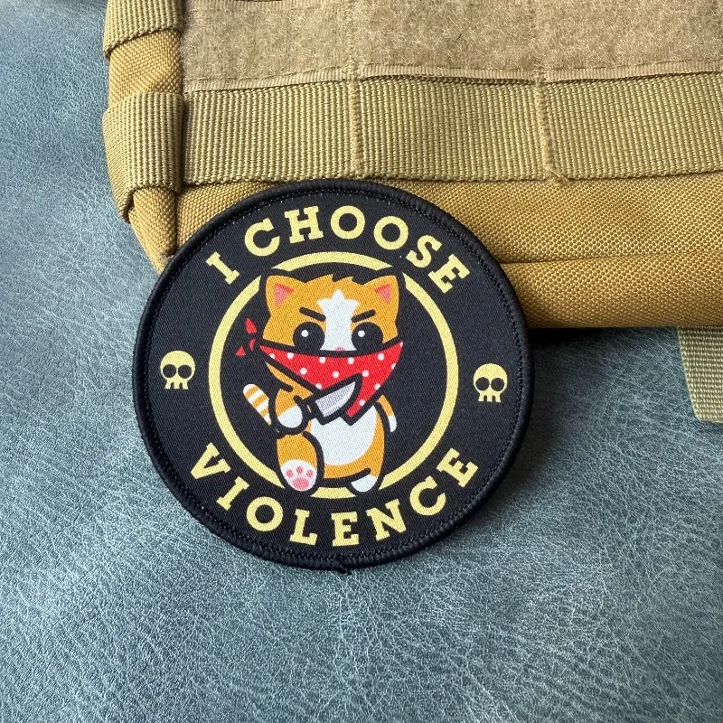 Parche táctico militar corgi con gancho y bucle, bordado - imagen 4