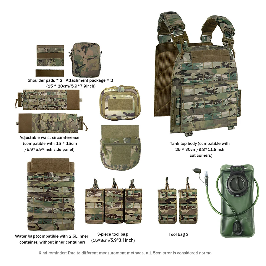 Chaleco de hidratación exterior con bolsa de agua, malla ajustable - imagen 3