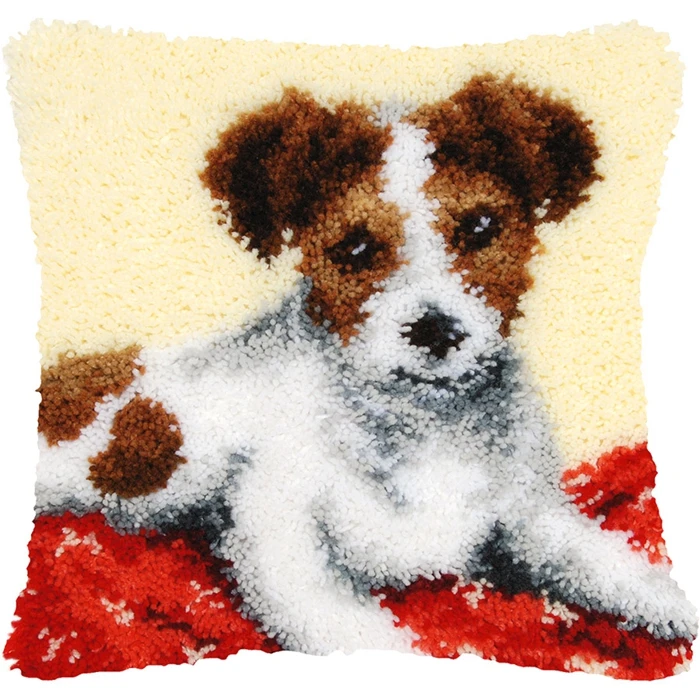 Kit bordado Smyrna animales perro y gato para alfombras almohadas - imagen 2