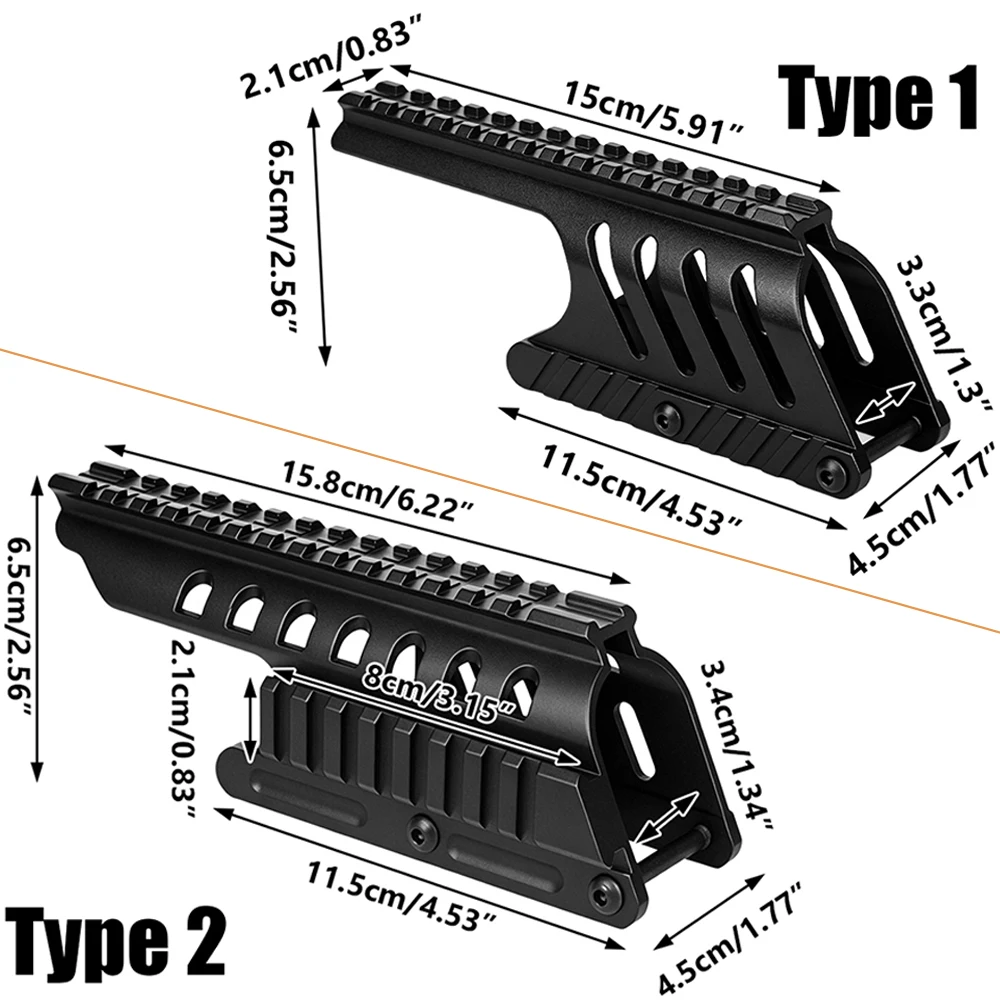 Montura base óptica para escopeta con adaptador riel Picatinny - imagen 2