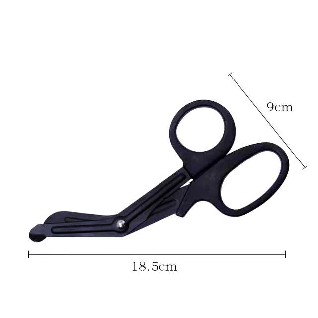 Tijeras de gasa de 18,5 cm con punta roma