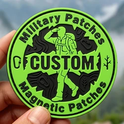 Parche PVC 3D decorativo para manualidades, correas y mochilas