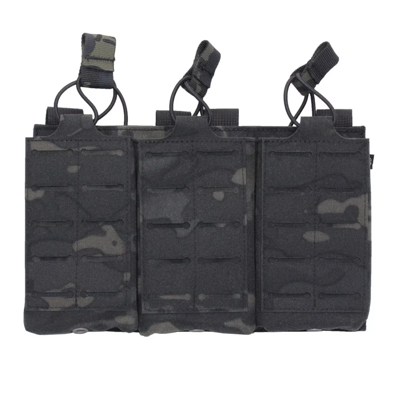 Bolsa táctica para cargadores rifle con corte láser MOLLE compacta - imagen 3