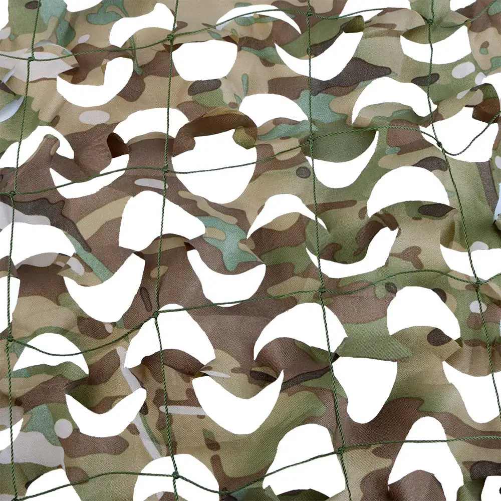 Red de camuflaje táctica anti UV para acampar y refugiarse