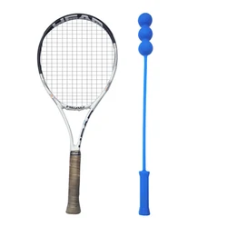 Entrenador de tenis profesional para práctica con paleta y látigo