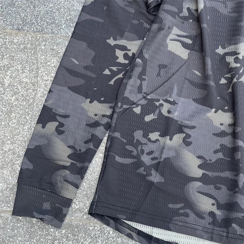 Camiseta táctica de secado rápido manga larga camuflaje nocturno - imagen 3