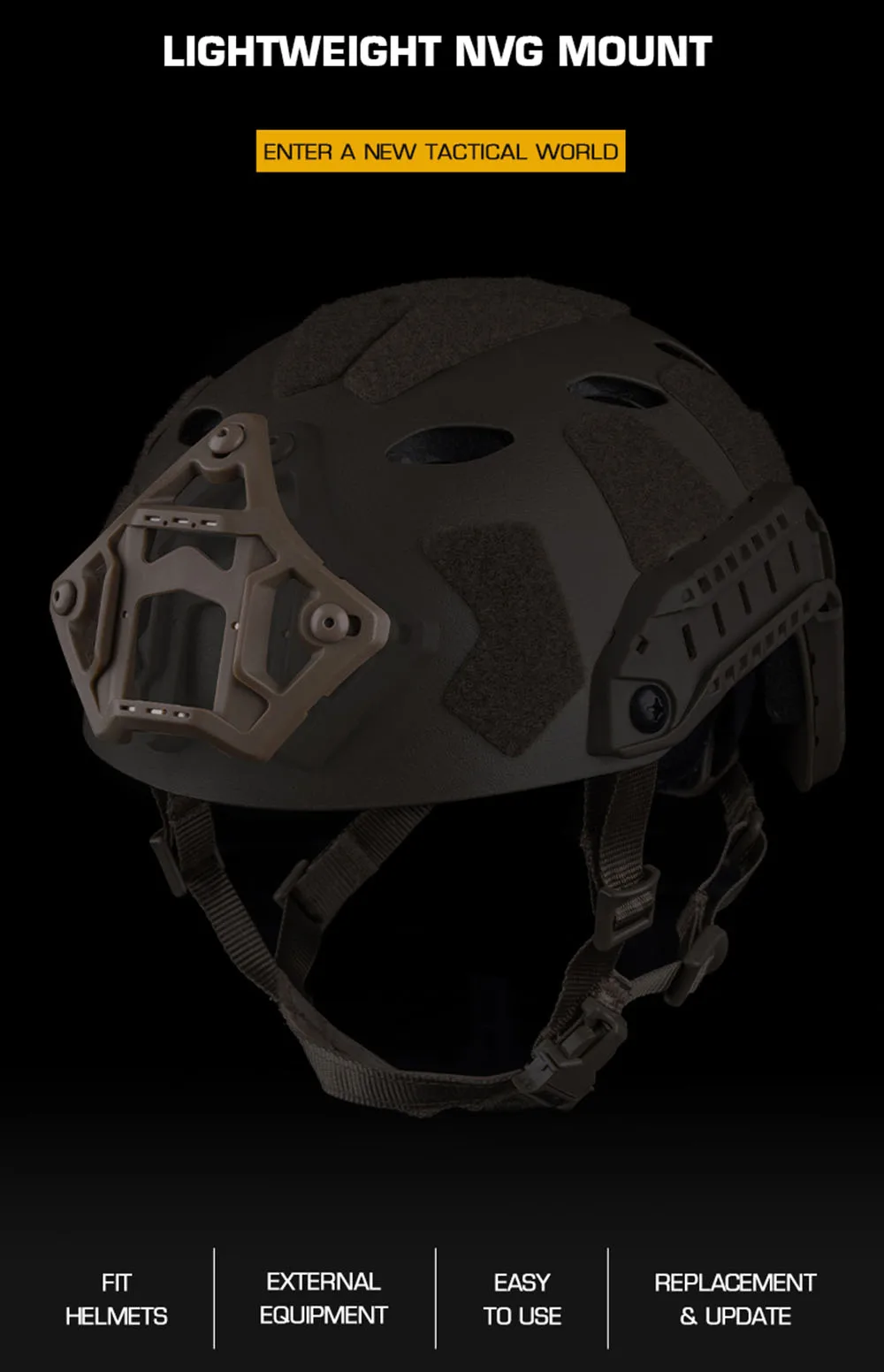Soporte táctico NVG ligero
