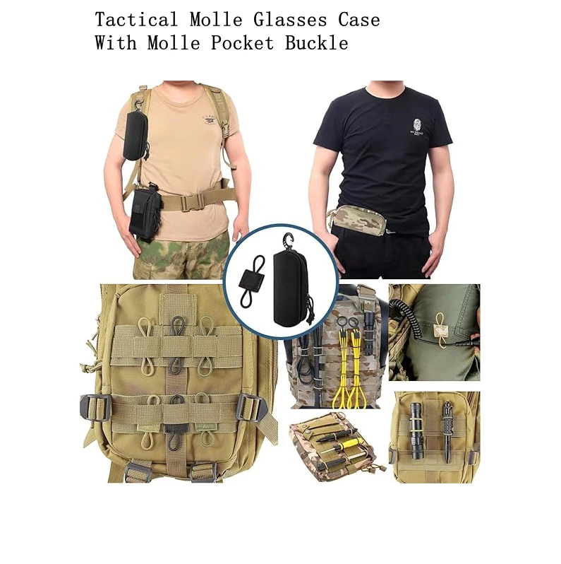 Estuche táctico para gafas MOLLE rígido, portátil y a prueba de golpes - imagen 4