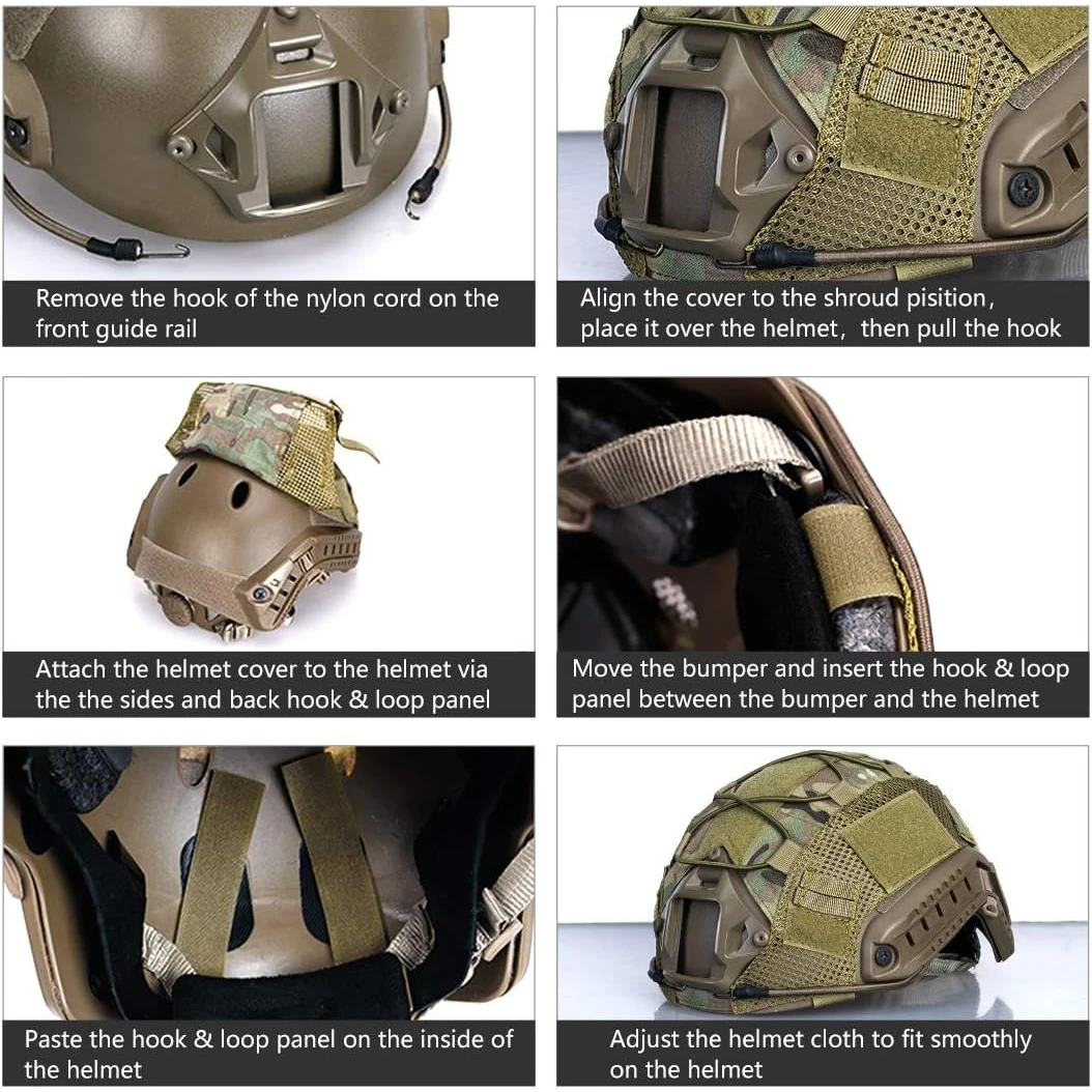 Camuflaje multicamuflaje en casco