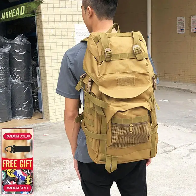 Mochila táctica impermeable 800D camuflaje para senderismo y viajes - imagen 3