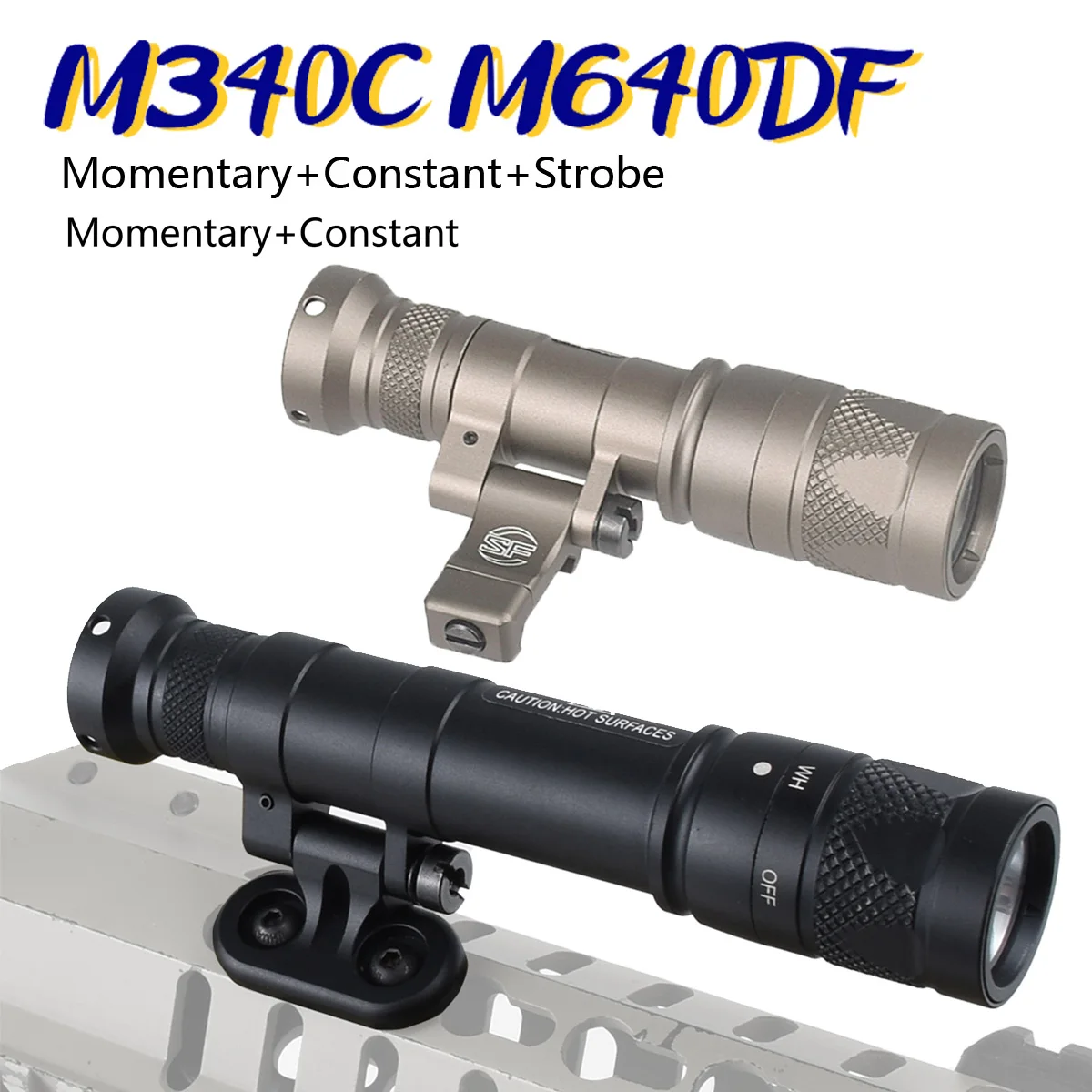 Montura táctica M-LOK para linterna con riel Picatinny - imagen 2