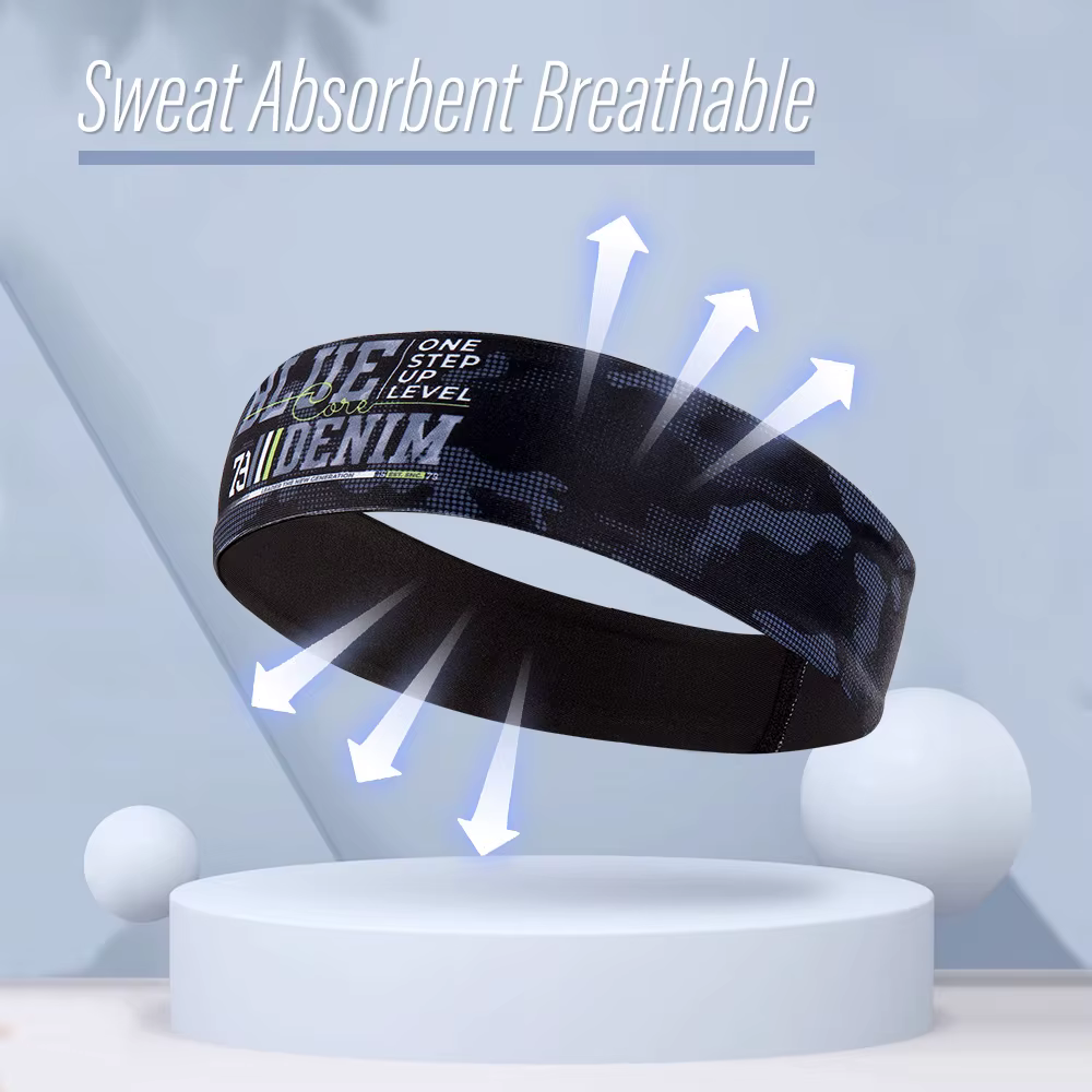 Diadema deportiva antideslizante para hombre y mujer - banda de sudor