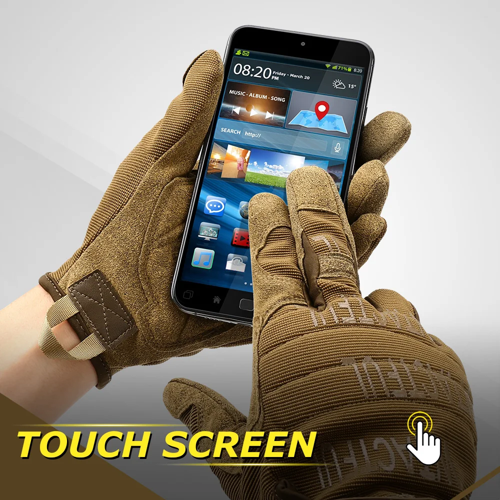Guantes tácticos antideslizantes de dedo completo para entrenamiento y outdoor - imagen 5
