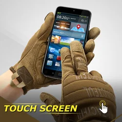 Guantes tácticos antideslizantes de dedo completo para entrenamiento y outdoor