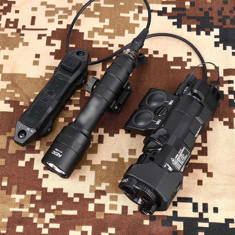 WADSN MAWL-C1 Mejorado Linterna Táctica ARMA CNC con Láser IR Multicolor - imagen 3