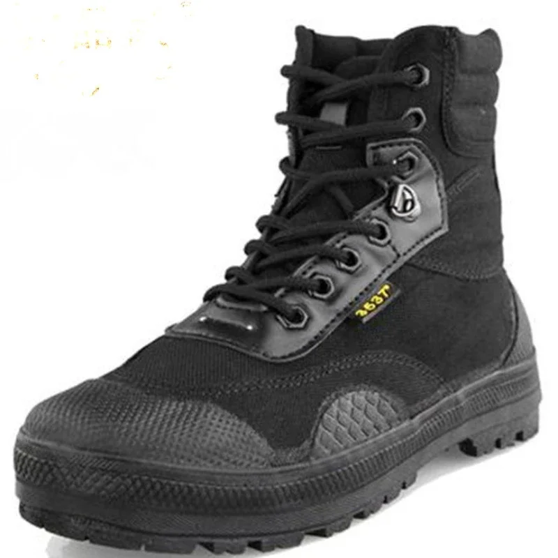 Botas tácticas camuflaje militar – Lona resistente con cordones para hombre - imagen 2