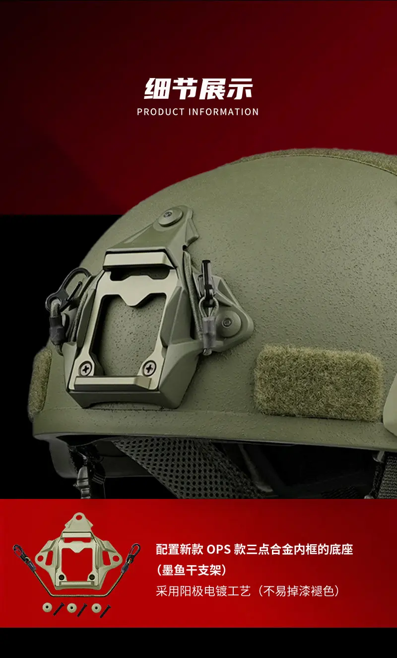 Base OPS y riel guía para accesorios