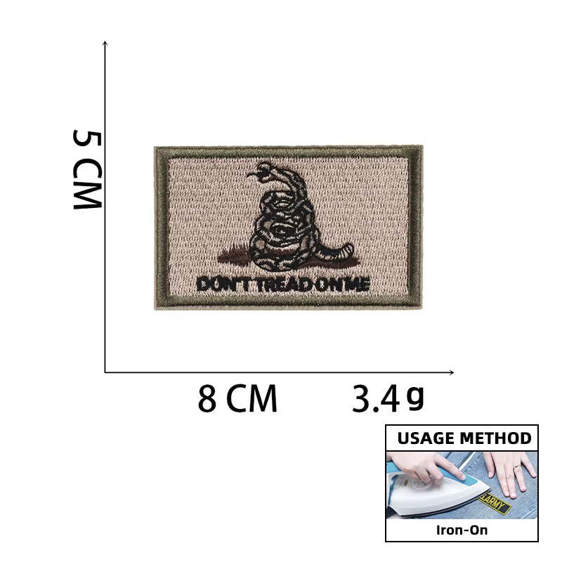 Parche táctico bordado bandera USA para coser o planchar - imagen 5