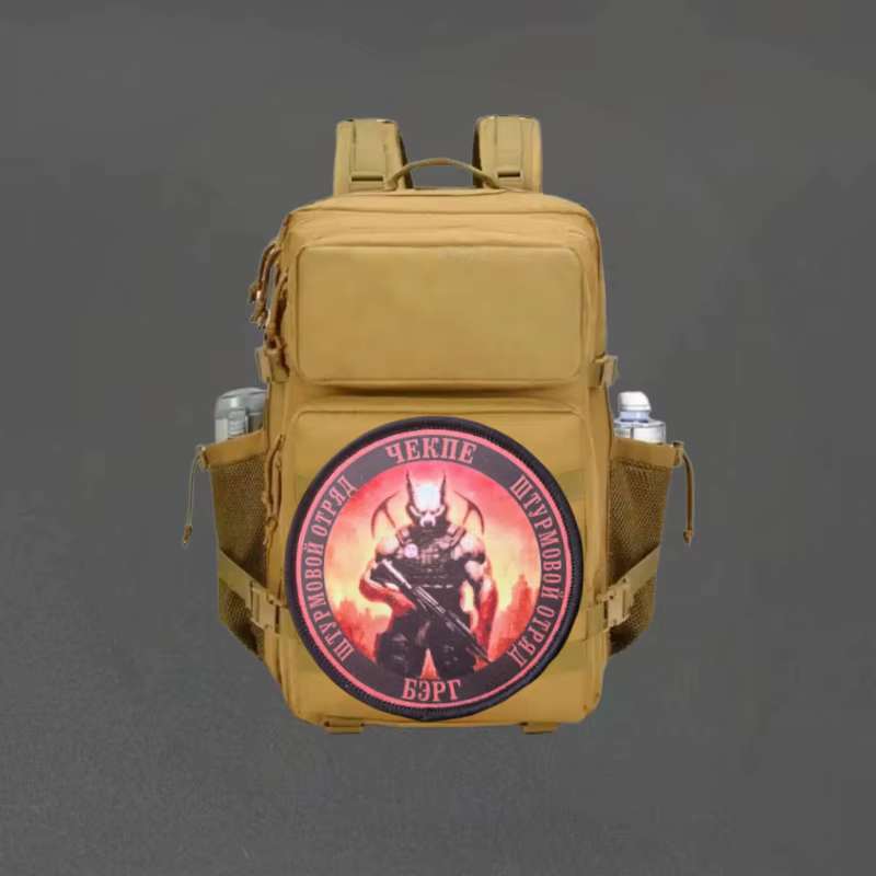 Parche guerrero lobo táctico gancho y bucle insignia de moral - imagen 2