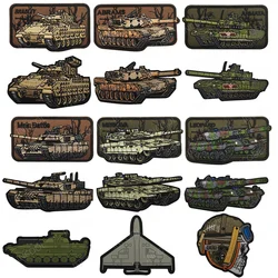 Parche bordado tanque blindado - accesorio para ropa exterior