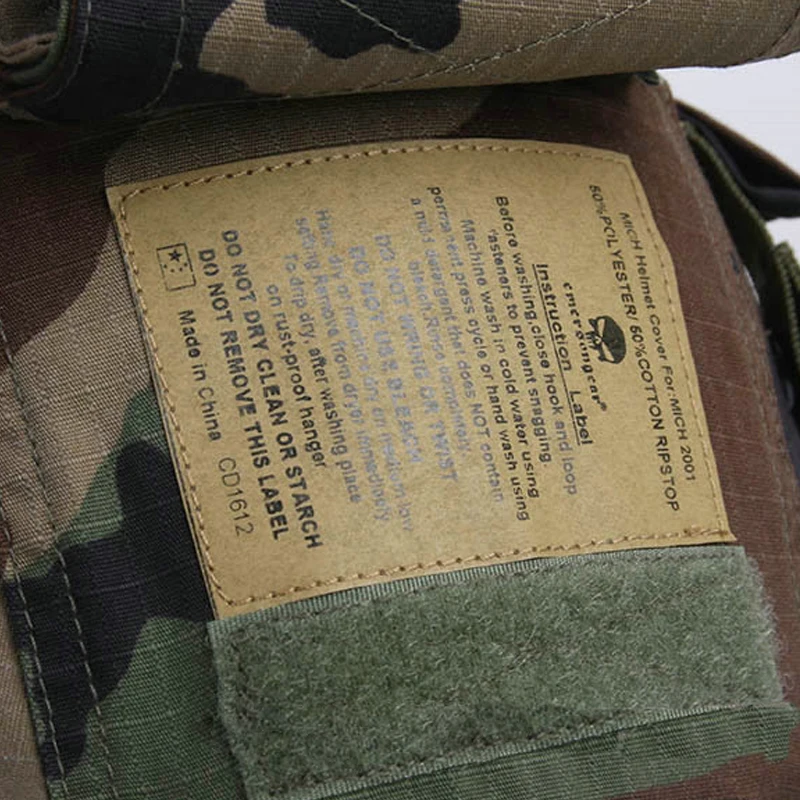 EmerSONGear Funda Casco Táctico Gen.2 – Cubierta Camuflaje Airsoft - imagen 3