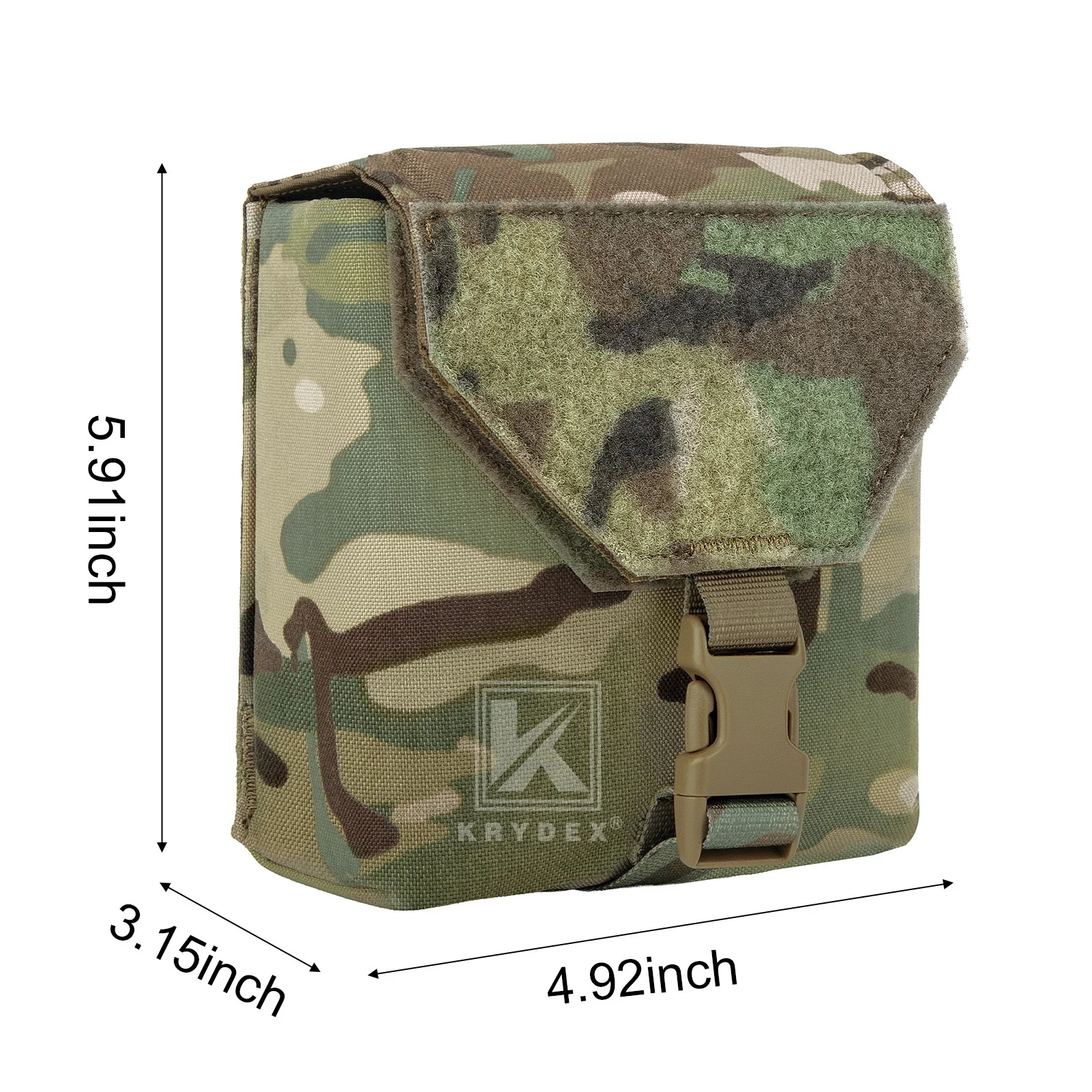 Bolsa táctica visión nocturna KRYDEX MOLLE NVG con estuche acolchado - imagen 5