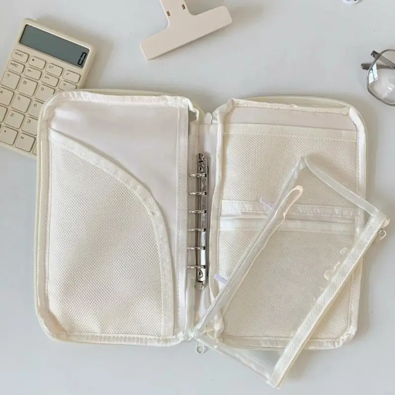 Estuche para agenda de 6 anillas con divisores y cremallera - imagen 2
