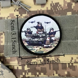 Parche táctico militar pingüino soldado con velcro para chaqueta