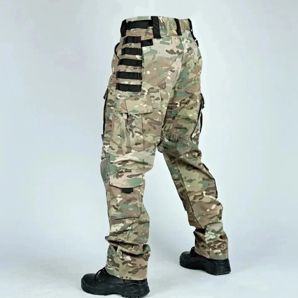 Pantalones tácticos cargo multibolsillo antiabrasión para senderismo - imagen 5