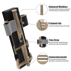 Porta-Torniquete MOLLE táctico para trauma, set médico con tijeras