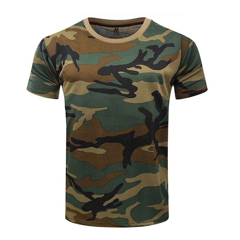Camiseta táctica secado rápido camuflaje estival cuello redondo - imagen 3