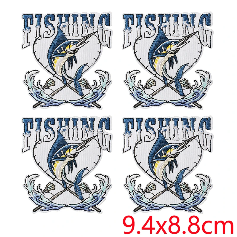 Parche termoadhesivo de pesca – bordado para chaqueta - imagen 3