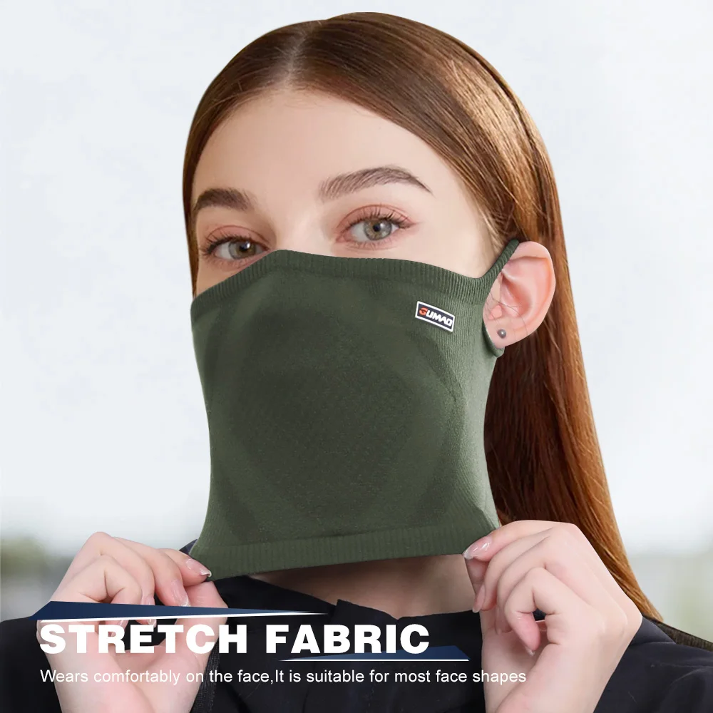 Cuello tubular verde militar
