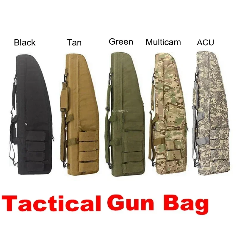 Bolsa táctica rifle caza Airsoft, funda de nailon acolchada segura - imagen 2