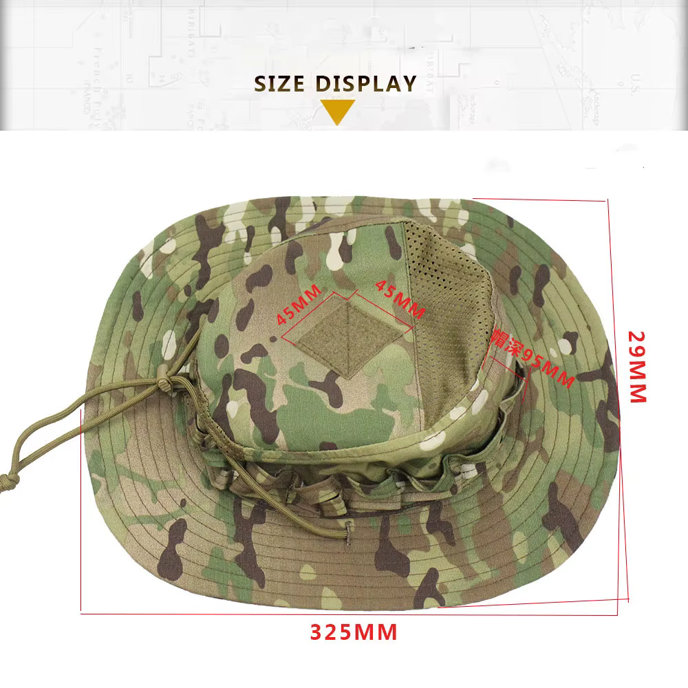 Sombrero táctico tipo boonie en camuflaje